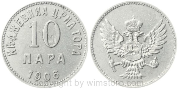 montenegro, 10 para 1906, km 3, nickel, ss (kopie) montenegro, 10 para 1906, km 3, nickel, ss (kopie)
