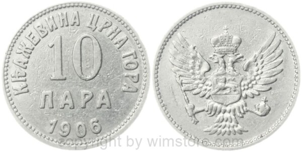 montenegro, 10 para 1906, km 3, nickel, ss (kopie)