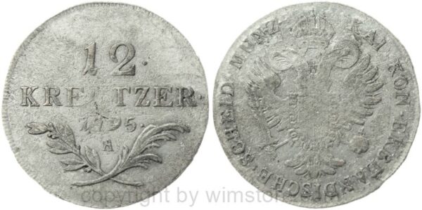franz ii./i., 7 kreuzer 1802 a, her 884, silber, s ss (kopie)
