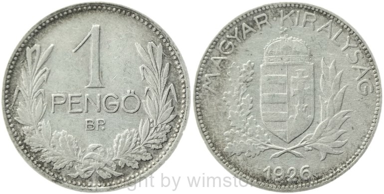 ungarn, 1 pengö 1926, km 510, silber, s (kopie) (kopie)