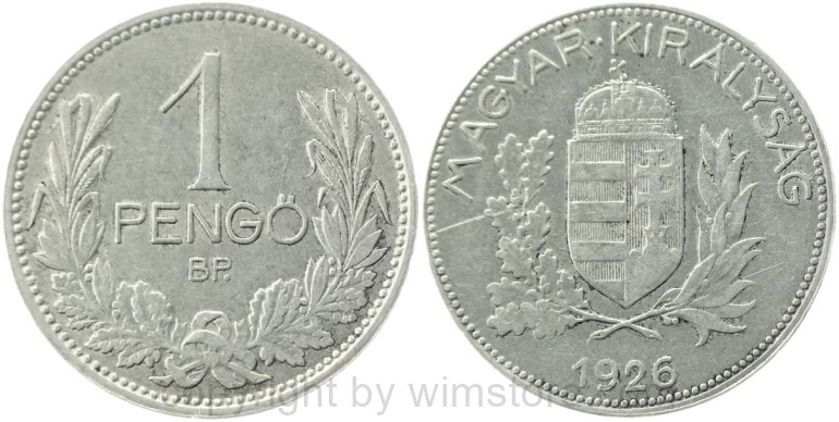 ungarn, 1 pengö 1926, km 510, silber, s (kopie)