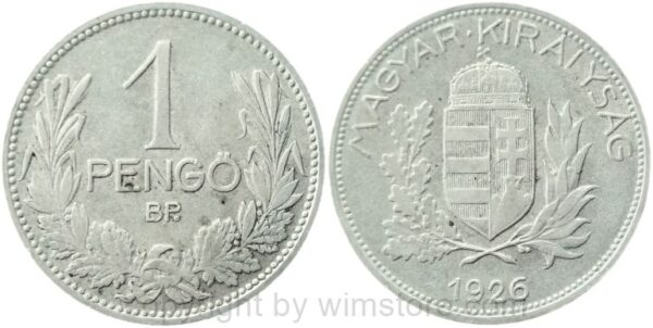 ungarn, 1 pengö 1926, km 510, silber, s (kopie)