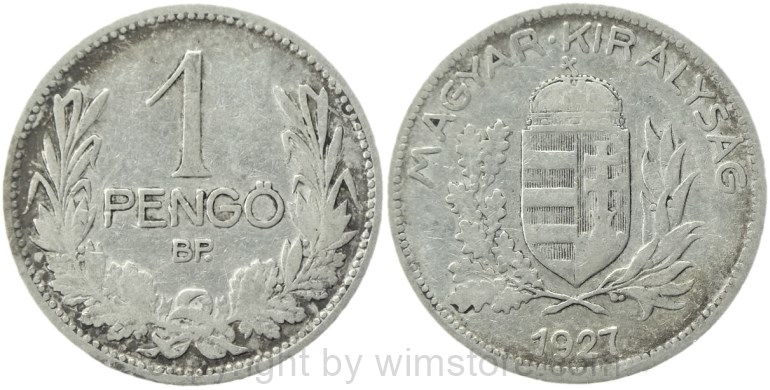 ungarn, 1 pengö 1926, km 510, silber, ss (kopie)