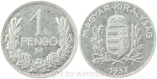 ungarn, 1 pengö 1927, km 510, silber, st (kopie)