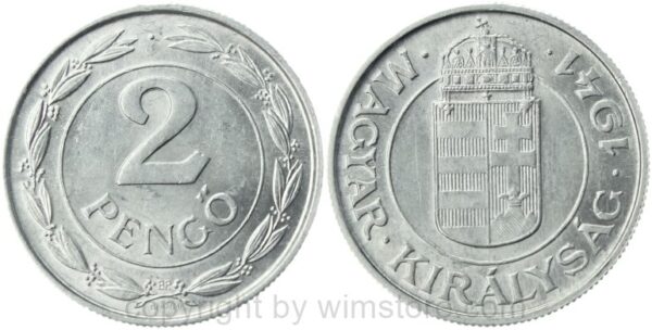 ungarn, 2 filler 1940, km 518.2, eisen, st (kopie)