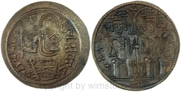 ungarn, 1172 1196, bela iii., kupfermünze schüsselform, hus. 72, kupfer, ss vz