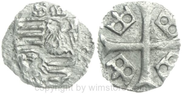 ungarn, 1387 1437, sigismund von luxemburg, parvus, mz. erkennbar, vgl. hus. 580, silber, ss (kopie)