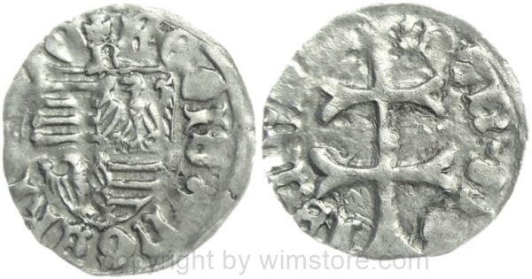 ungarn, 1387 1437, sigismund von luxemburg, denar mit mz., vgl. hus. 576, silber, ss
