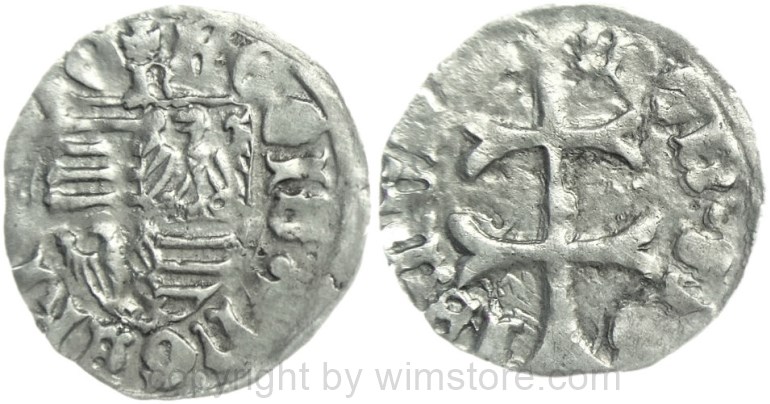 ungarn, 1387 1437, sigismund von luxemburg, denar mit mz., vgl. hus. 576, silber, ss