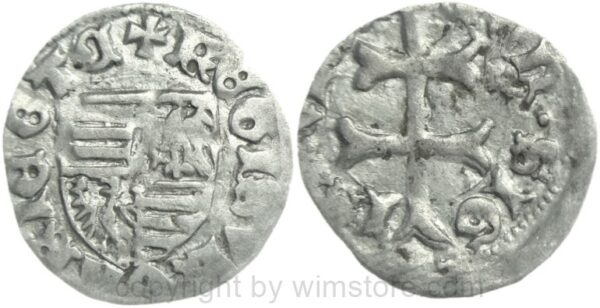 ungarn, 1387 1437, sigismund von luxemburg, denar mit mz., vgl. hus. 576, silber, ss (kopie)