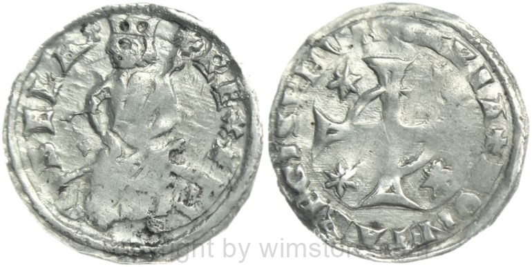ungarn, 1387 1437, sigismund von luxemburg, denar mit mz., vgl. hus. 576, silber, ss (kopie)