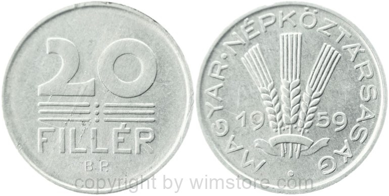 ungarn, 10 filler 1947, km 530, alu/bro, vz (kopie)