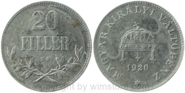 ungarn, 20 filler 1920, km 498, eisen, ss, roststellen (kopie)