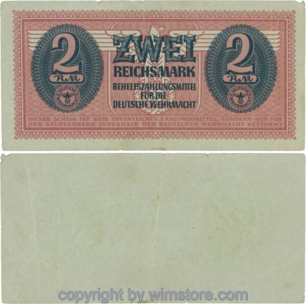Wehrmacht, R 506, 2 Reichsmark (1942); 5, Papierverlust