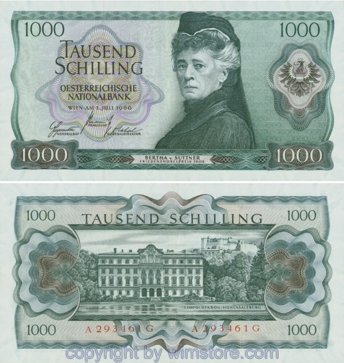 Österreich 2. Rep., ANK 279, 1000 Schilling 1966, Serie A-G; 3