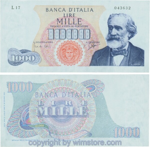 Italien, P096b, 1000 Lire, 1963-07-05, Serie L17; 3