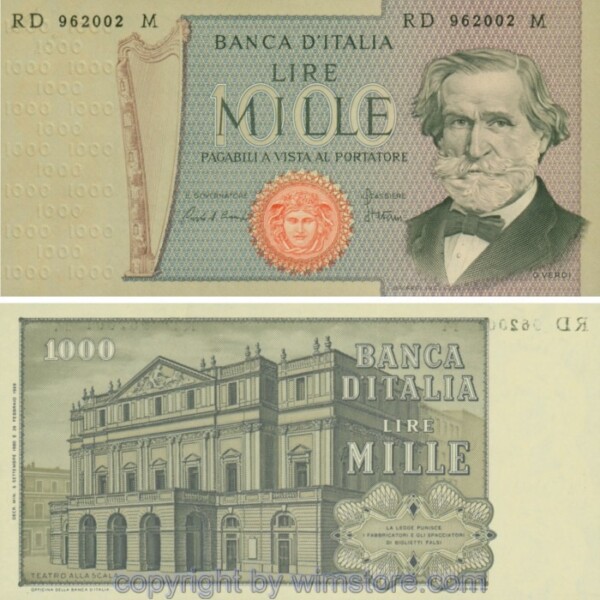 Italien, P101g, 1000 Lire, 1980-09-06, Serie RD-M; 1