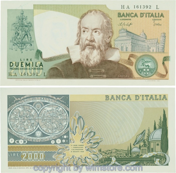 Italien, P103b, 2000 Lire, 1976-10-22, Serie HA-L; 2