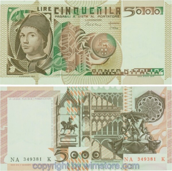 Italien, P105b, 5000 Lire, 1982-11-03, Serie NA-K; 1