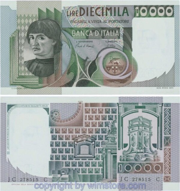 Italien, P106b, 10000 Lire, 1982-11-03, Serie JC-C; 1-