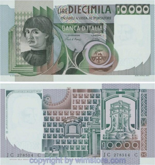 Italien, P106b, 10000 Lire, 1982-11-03, Serie JC-C; 2