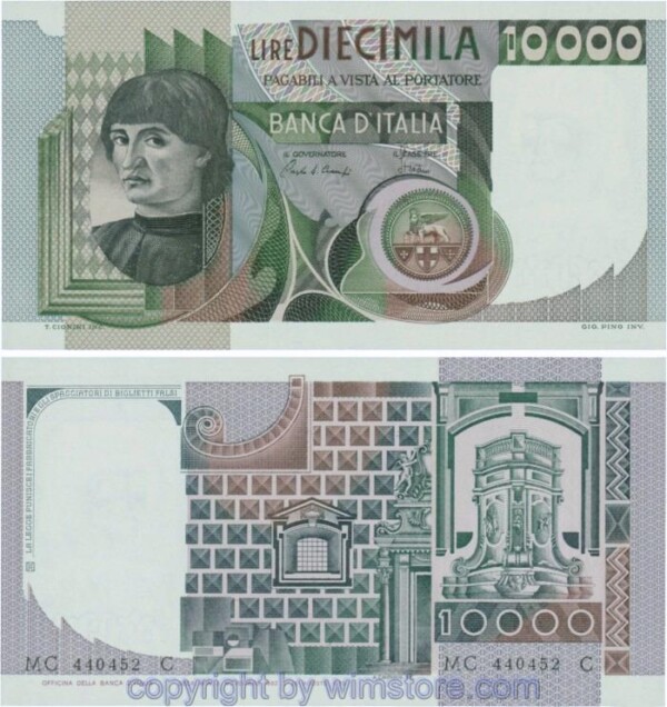 Italien, P106b, 10000 Lire, 1982-11-03, Serie MC-C; 1