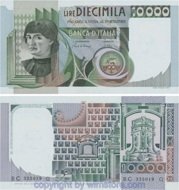 Italien, P106c, 10000 Lire, 1984-03-08, Serie RC-Q; 2