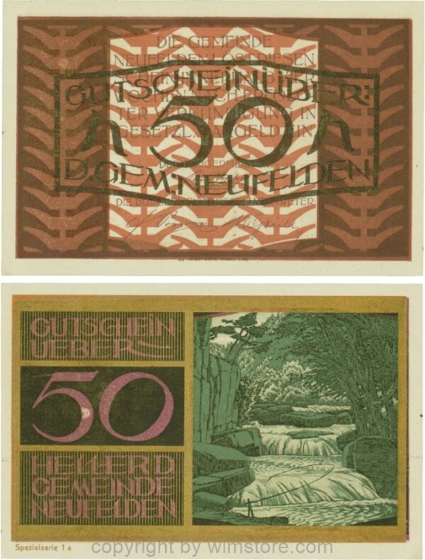 Neufelden, S0644IIa, 50 Heller, Spezialserie 1a; 1-