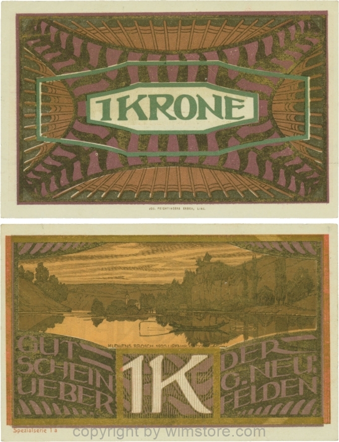 Neufelden, S0644IIa, 1 Krone, Spezialserie 1a; 2