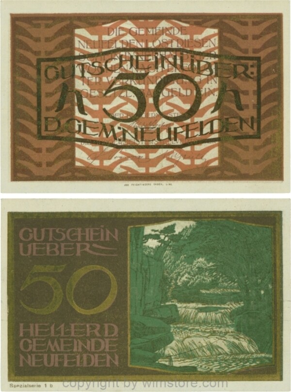 Neufelden, S0644IIb, 50 Heller, Spezialserie 1b; 1-