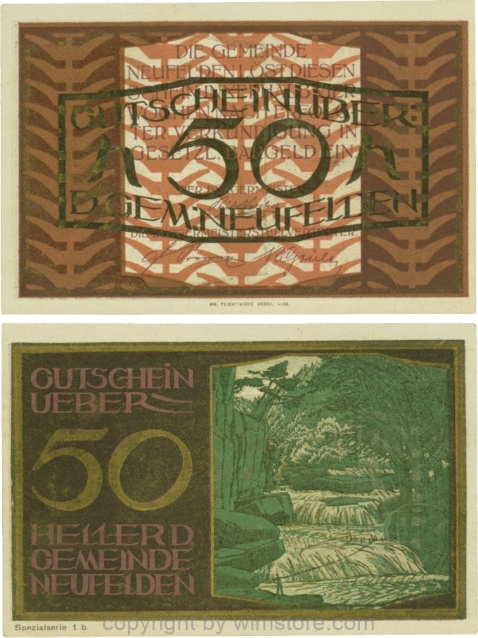 Neufelden, S0644IIb, 50 Heller, Spezialserie 1b; 2