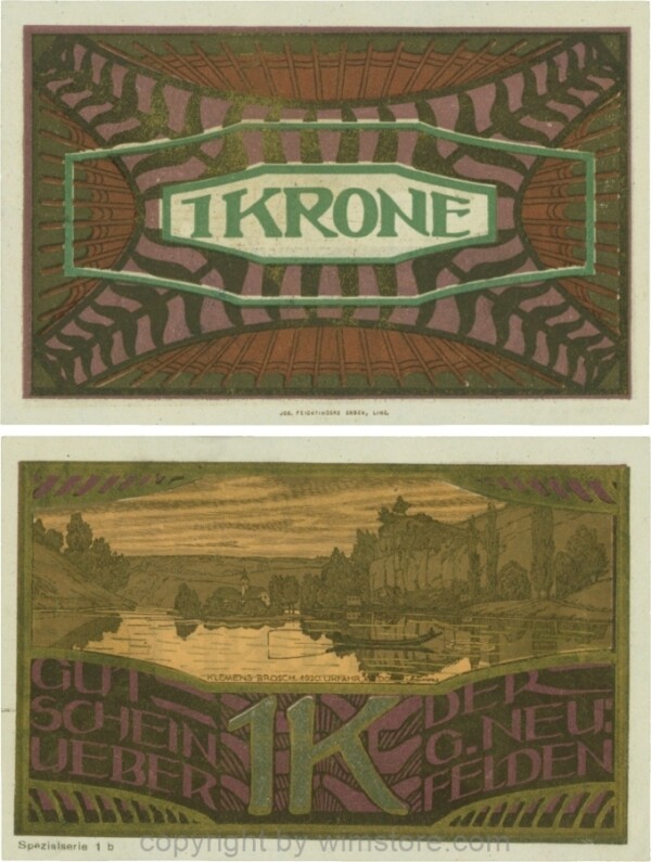 Neufelden, S0644IIb, 1 Krone, Spezialserie 1b; 1-