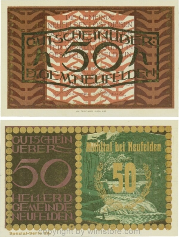 Neufelden, S0644IIc, 50 Heller, Spezialserie 2A; 1