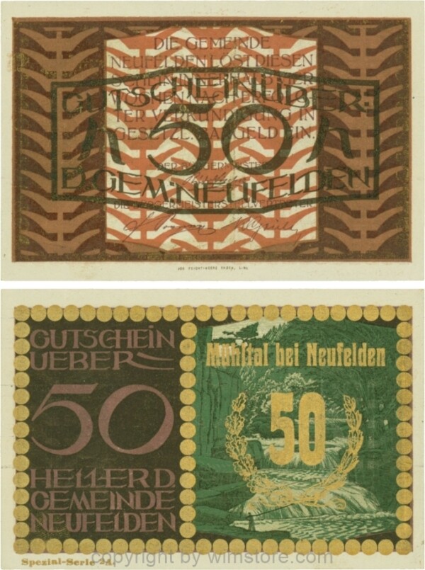 Neufelden, S0644IIc, 50 Heller, Spezialserie 2A; 1-