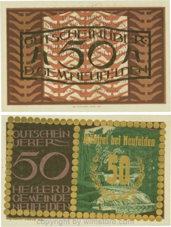 Neufelden, S0644IIc, 50 Heller, Spezialserie 2A; 1-