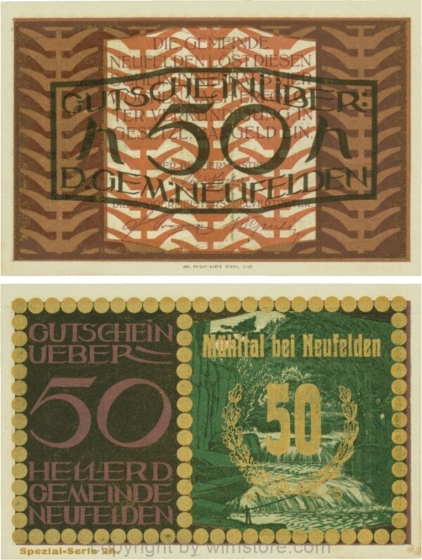 Neufelden, S0644IIc, 50 Heller, Spezialserie 2A; 1-