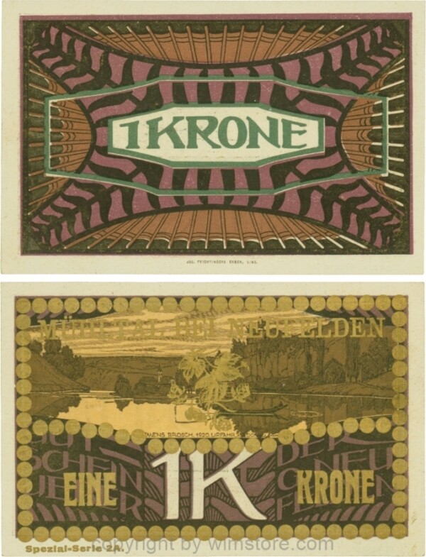 Neufelden, S0644IIc, 1 Krone, Spezialserie 2A; 1-
