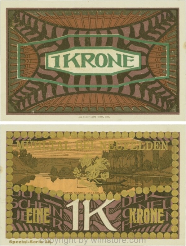 Neufelden, S0644IIc, 1 Krone, Spezialserie 2A; 2