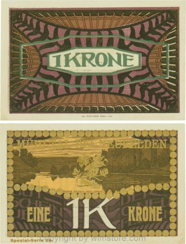 Neufelden, S0644IIc, 1 Krone, Spezialserie 2A; 2