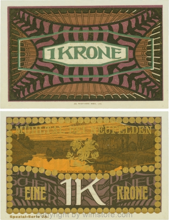 Neufelden, S0644IIc, 1 Krone, Spezialserie 2A; 2
