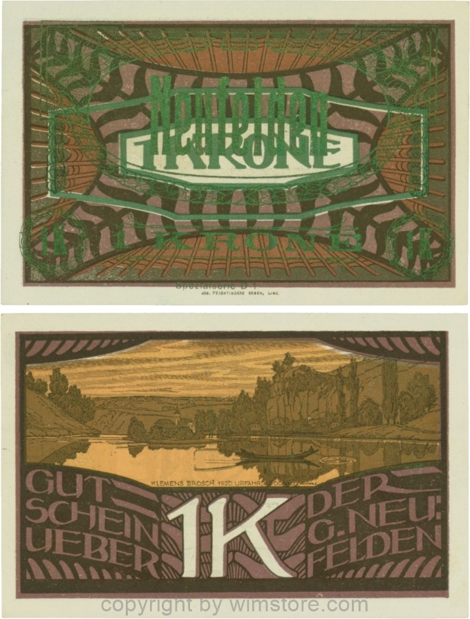 Neufelden, S0644IIh, 50 Heller, Spezialserie D1, grünbronze; 1-