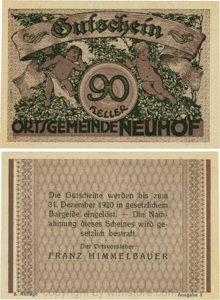 Neuhof, S0647IIa, 90 Heller, 2. Auflage, Ausgabe I; 1
