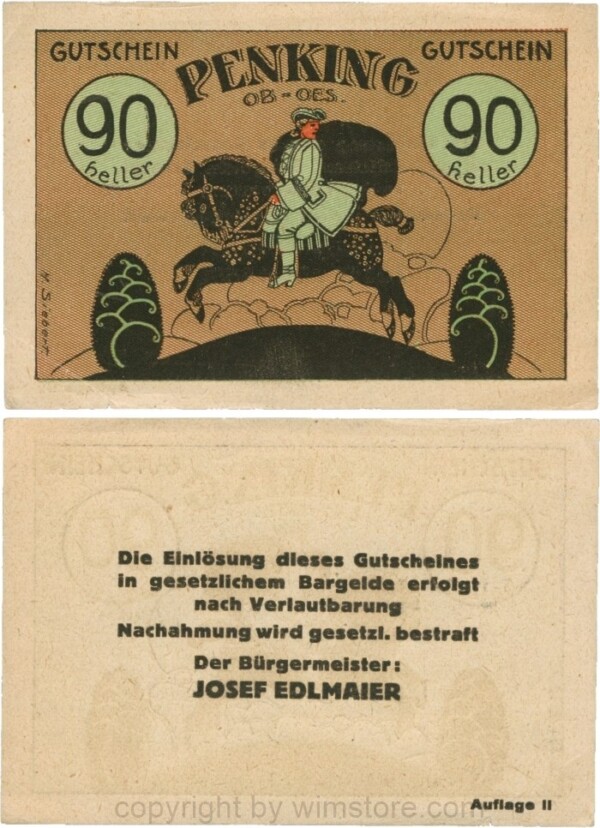 Penking, S0726b, 90 Heller, Auflage II; 2