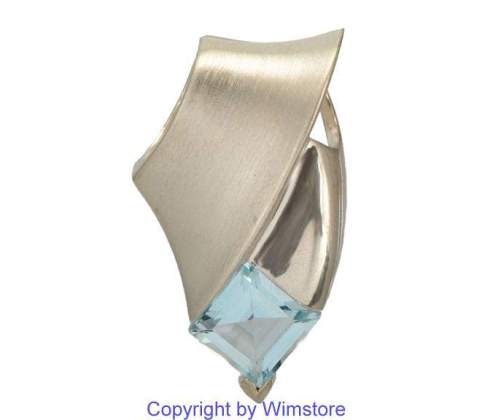 Silberanhänger, blauer Stein, 925er Silber