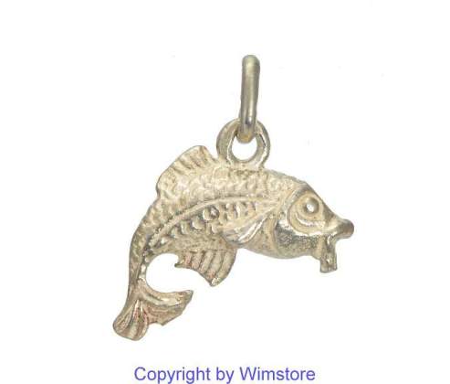 Silberanhänger, Fisch, 835er Silber