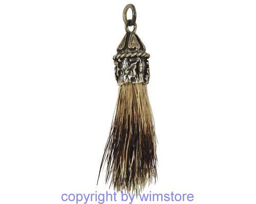 Silberanhänger, Trachtenschmuck, Bart, 800er Silber