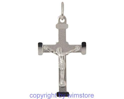 Silberanhänger, Kreuz, Christus, 925er Silber