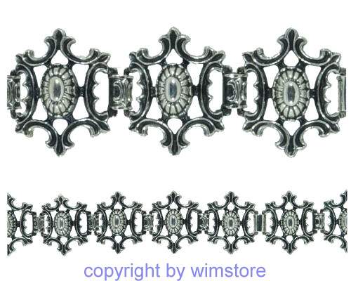 Silberarmband, Trachtenschmuck, 835er Silber