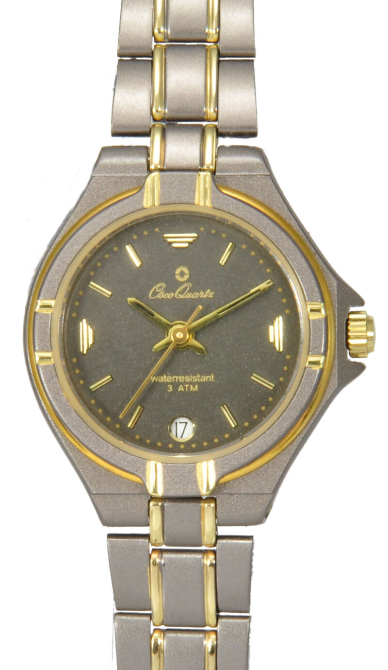 vu10771 Osco Damenuhr mit Datum Quarz