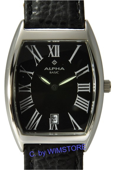Alpha Basic  Unisex mit Datum  Quarz